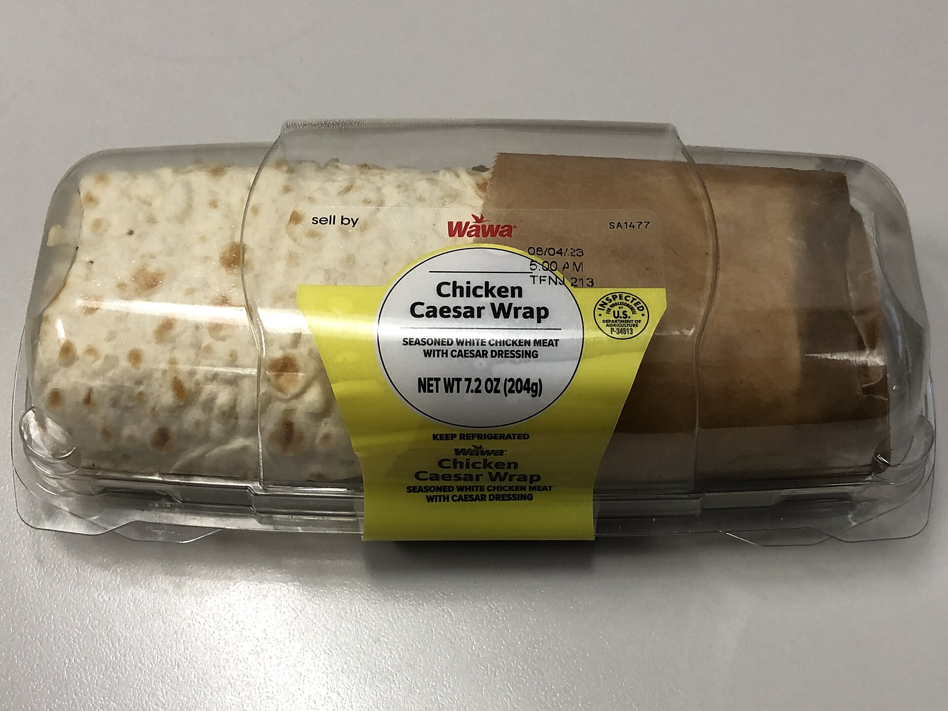 Chicken caesar wrap