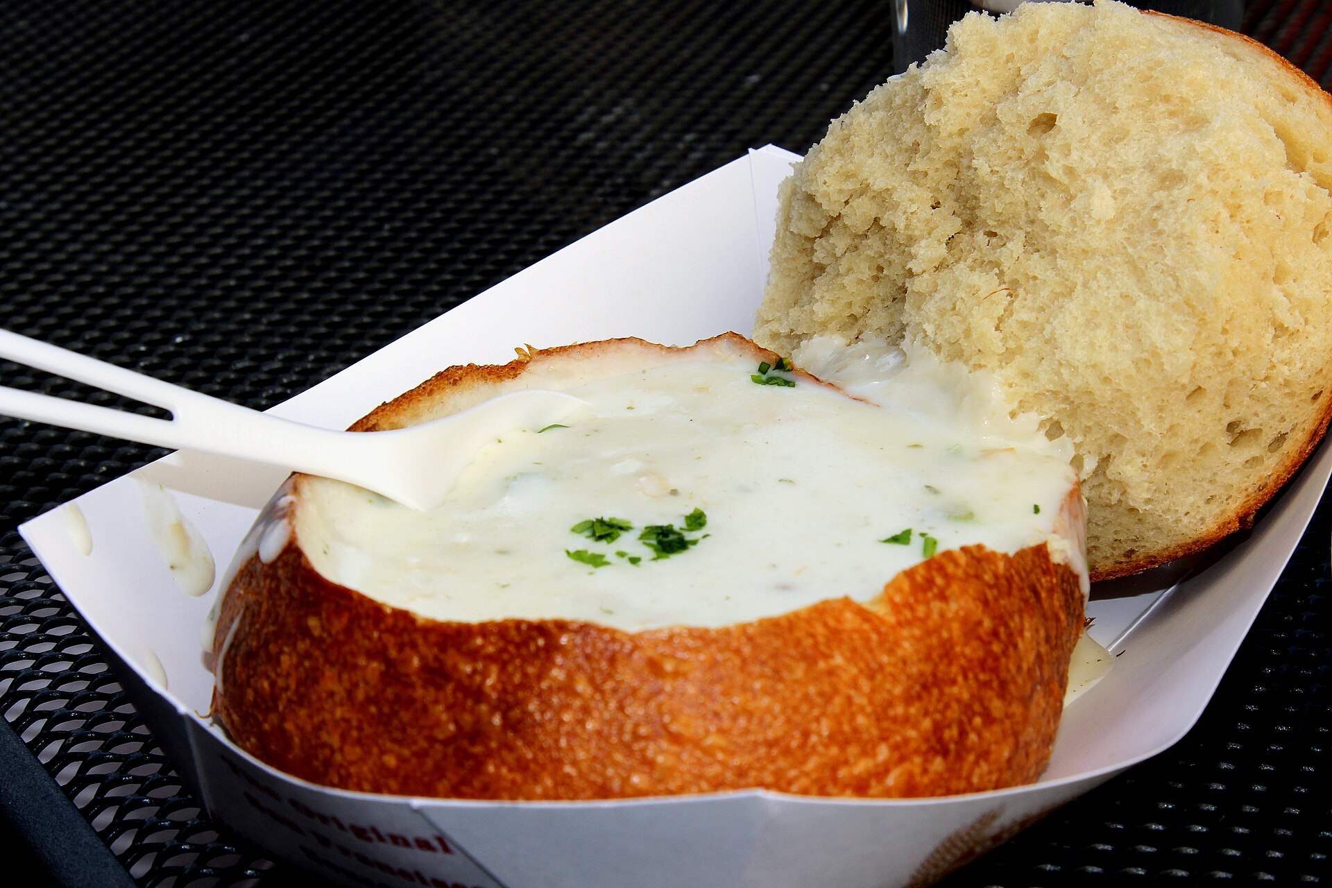 Soup of the day with sourdough